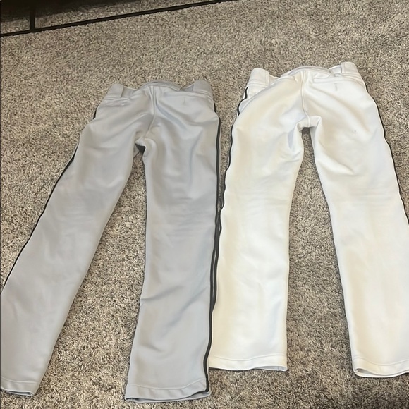 Mizuno Gray and White youth baseball pants - Picture 2 of 7
